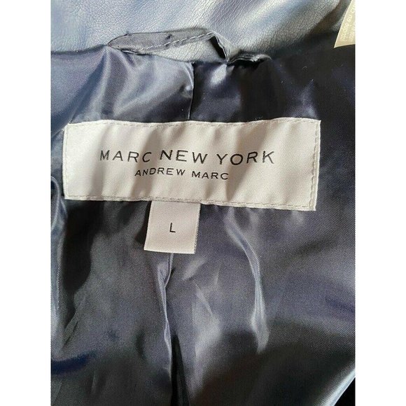 Andrew Marc New York Womens Jacket Blue Full Zip - Picture 11 of 12